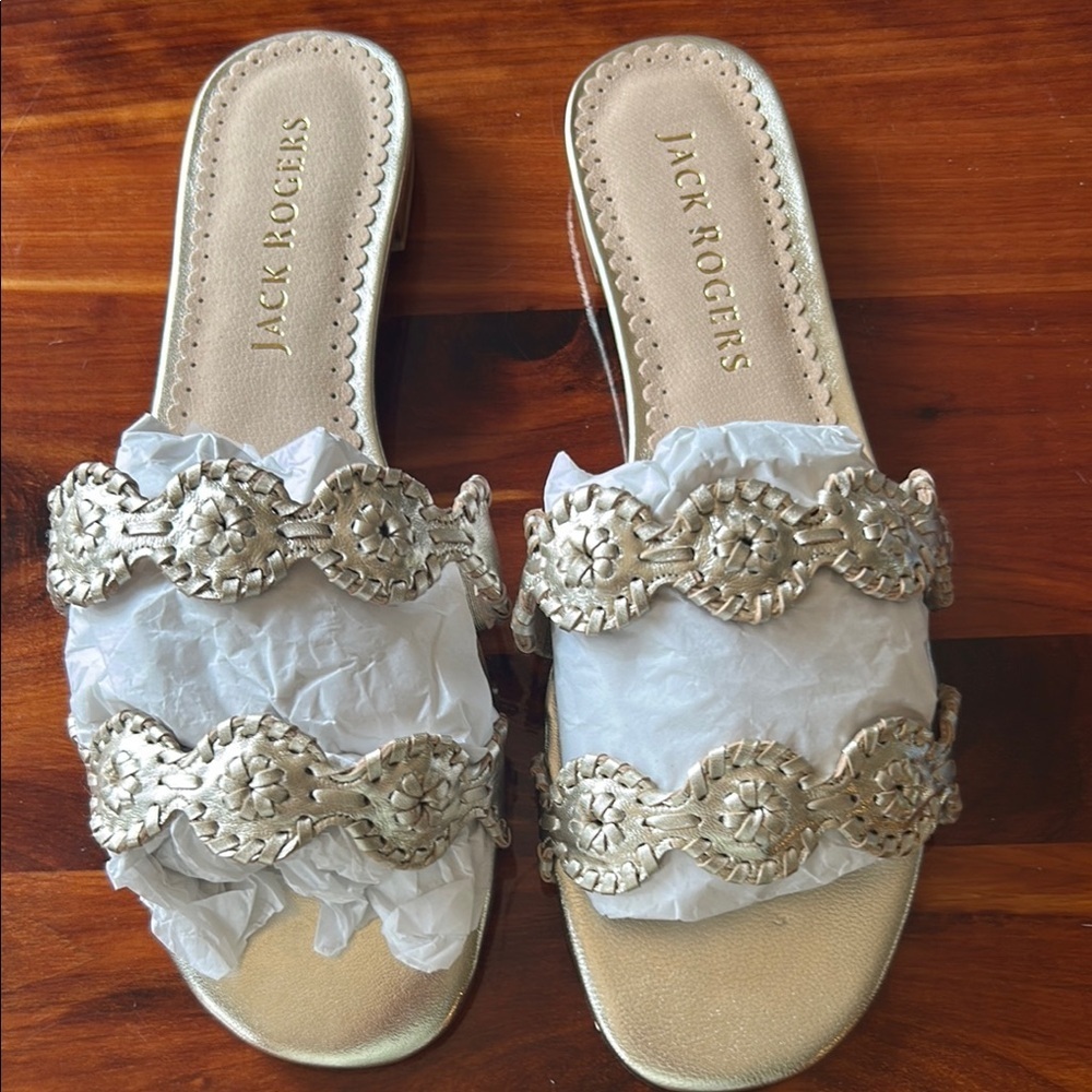 Jack Rogers Sandals with Ornate Embellishments